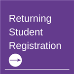 returning student registration button